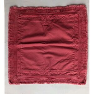 Pottery Barn  Pillow Cover 18 X 18 Red 100% Cotton